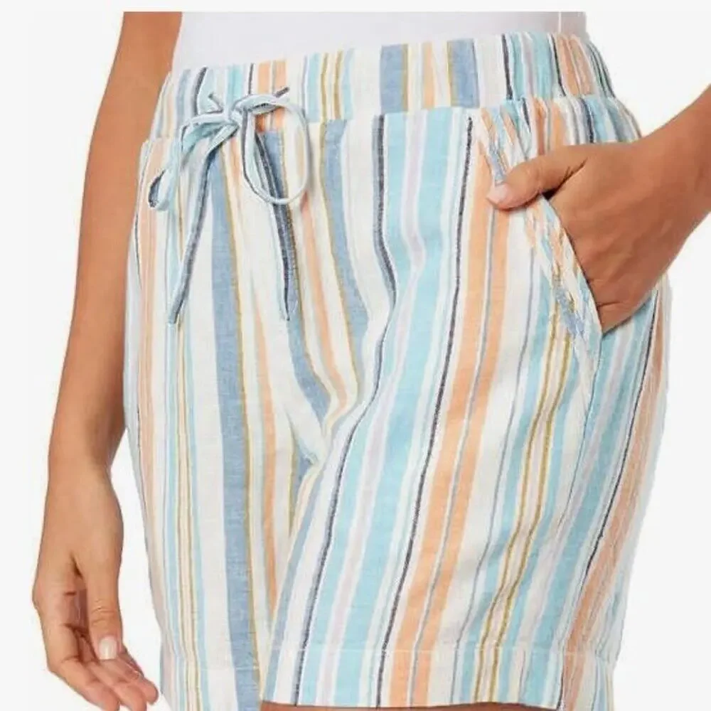 *Briggs Ladies' Linen Blend Pull-On Short - MEDIUM - Picture 3 of 4